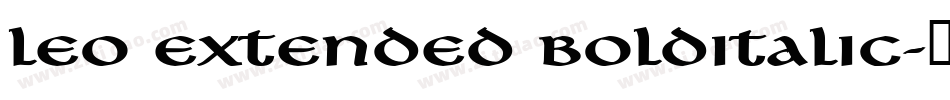 Leo Extended BoldItalic字体转换